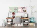 SIGEL GL515 Glas-Magnettafel Artverum - mintgrün - 60 x 40 x 1,50 cm