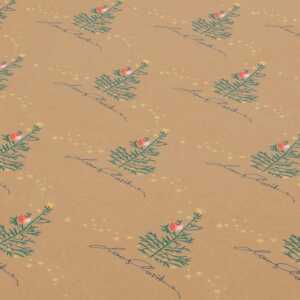 Weihnachts-Geschenkpapier 5mx50cm 100g Kraftpap.Christmas with apples