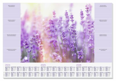 SIGEL HO308 Papier-Schreibunterlage - Lavendel - Nein - lila/weiß - ca. A2 - DE/EN/FR/NL - 30 Blatt - FSC-zertifiziert