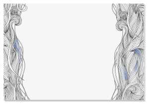 Papier-Schreibunterlage - undatiert- Wellenlinien weiß ca. A2 30 Blatt