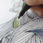 Papier-Schreibunterlage - undatiert- Ausmalmotive weiß ca. A2 20 Blatt