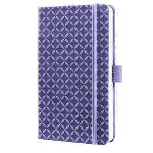 Notizbuch Jolie - dark purple liniert 80 g/m² A6 Hardcover 174 Seiten
