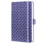Notizbuch Jolie - dark purple liniert 80 g/m² A6 Hardcover 174 Seiten