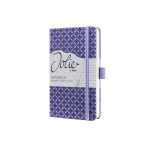 Notizbuch Jolie - dark purple liniert 80 g/m² A6 Hardcover 174 Seiten