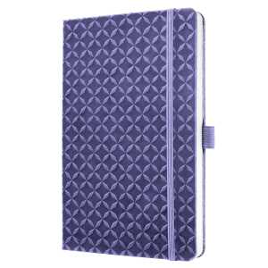 Notizbuch Jolie - dark purple liniert 80 g/m² A5 Hardcover 174 Seiten