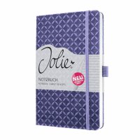 SIGEL JN131 Notizbuch Jolie - dark purple - liniert - 80 g/m² - ca. A5 - lila - Hardcover - 174 Seiten - FSC-zertifiziert