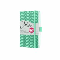 SIGEL JN132 Notizbuch Jolie - mint green - liniert - 80 g/m² - ca. A6 - mintgrün - Hardcover - 174 Seiten - FSC-zertifiziert