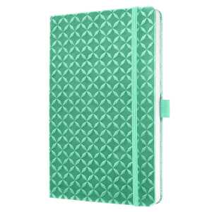 Notizbuch Jolie - mint green - liniert 80 g/m² A5 Hardcover 174 Seiten