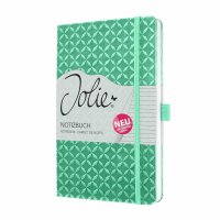 SIGEL JN133 Notizbuch Jolie - mint green - liniert - 80 g/m² - ca. A5 - mintgrün - Hardcover - 174 Seiten - FSC-zertifiziert