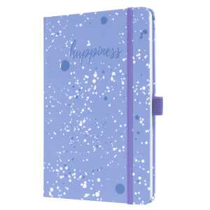 Notizbuch Jolie Violet Happiness liniert 80 g/m² A5 Hardcover 174 Seit