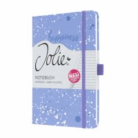 SIGEL JN339 Notizbuch Jolie - Violet Happiness - liniert - 80 g/m² - ca. A5 - violett - Hardcover - 174 Seiten - FSC-zertifiziert