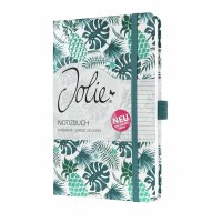 SIGEL JN343 Notizbuch Jolie - Tropic Aqua - liniert - 80 g/m² - ca. A5 - türkis - Hardcover - 174 Seiten - FSC-zertifiziert