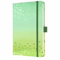 SIGEL JN347 Notizbuch Jolie - Butterfly Confetti Lime -...