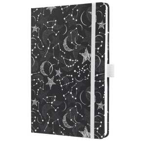 Notizbuch Jolie Cosmic Black liniert - 80 g/m² A5 Hardcover 174 Seiten