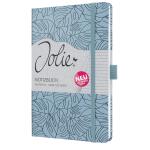 SIGEL Notizbuch Jolie DIN A5 liniert hellblau/schwarz 87 Bl.