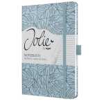 SIGEL Notizbuch Jolie DIN A5 liniert hellblau/schwarz 87 Bl.