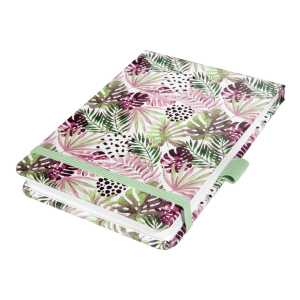 Notizblock Jolie - Mintpink Jungle - dot 100 g/m² - A6+ Hardcover