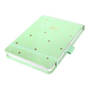 Notizblock Jolie - Mint Love - dot 100 g/m² - A6+ Hardcover