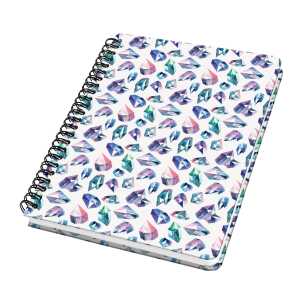 Spiral-Notizbuch Jolie - Fairy Gems - punktkariert A5 120 Seiten