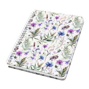 Spiral-Notizbuch Jolie - Misty Meadows - punktkariert A5 120 Seiten