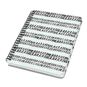 Spiral-Notizbuch Jolie - Curly Mint - punktkariert A5 120 Seiten
