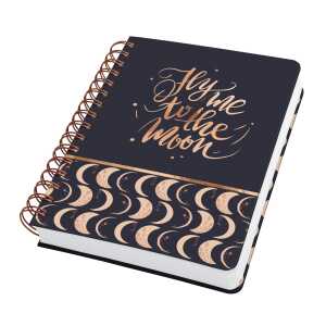 Spiral-Notizbuch Jolie - Moonlight Melody - punktkariert A5 240 Seiten