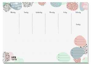 Papier-Schreibunterlage Jolie - Farbtupfen weiß/rosa/grün/grau A3 30Bl