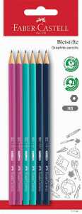 Faber Castell Bleistift 1111 HB bunt 6er