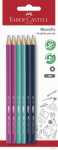 Faber Castell Bleistift 1111 HB bunt 6er