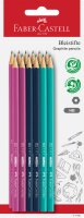 Faber Castell Bleistift 1111 HB bunt BK 12x