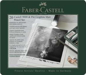 Faber Castell Pitt Graphite Matt u 9000 20er Metalletui