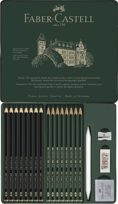 Faber Castell Set Pitt Graphite Matt & Castell 9000