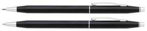 Kugelschreiber und Drehbleistift Set Cross Classic Century Schwarzlack