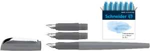 Schneider Geschenkset Füller Callissima kiesel, je 1xVorderteil, 6xPatronen