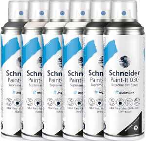 Schneider DIY Spray Paint-It 030 sor. Warenpaket 6 Stück Basic Set 1