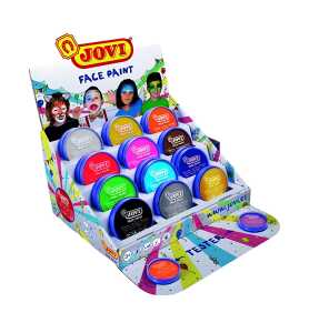 JOVI FACE PAINT Schminke Display 24 Dosen 20ml, farbig sortiert