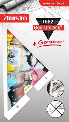 Aristo Geodreieck 16 cm mit Geosaver AR1552 mit Geosaver Motiv Crazy Eye