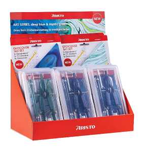 Aristo ART Series Display sort. 6 x Zirkel 6 x Geocover