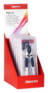 TopLine Schnellverstellzirkel mit Adapter, 6er Display, sortiert