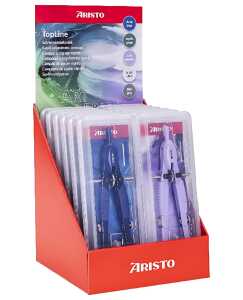 Aristo Schnellverstellzirkel BTS 18er Display, neonfarben sortiert