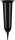 Grabvase 23cm schwarz