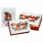 Geschenkbox Weihnachten 15x20x6cm FSC-Mix, gefaltet