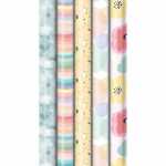 Geschenkpapier 70cmx2m Premium New Pastels, sortiert 5...