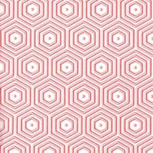 Serviette 24x24cm Geometric Hipster red/white, 3-lagig, 20 Stück,