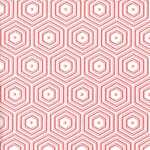 Serviette 24x24cm Geometric Hipster red/white, 3-lagig,...