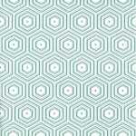 Serviette 33x33cm Geometric Hipster green/white, 3-lagig,...
