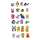 OOTB Puzzle-Radierer Tiere ca. 4 x 2 cm