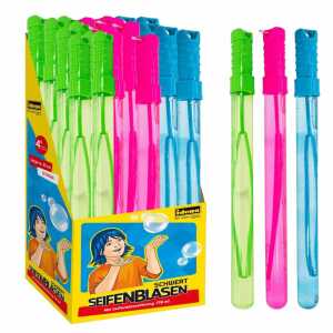 Seifenblasenschwert 118ml 3fach sortiert, grün, pink oder blau,