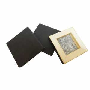 Keilrahmen simply Mini 6,35x6,35cm schwarz, Bezug Baumwolle