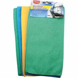 Microfasertücher CLEAN 30x30cm, Farben: grün gelb blau